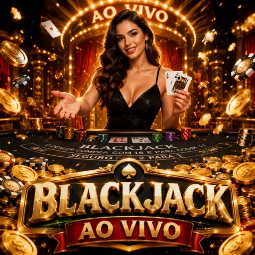Mesa de Blackjack ao vivo com crupiê